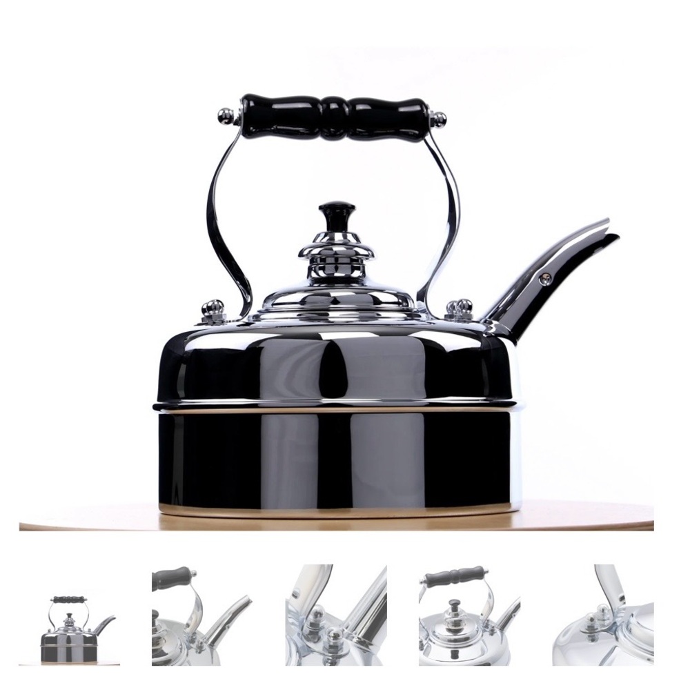 Simplex Kensington No 3 by Newey & Bloomer Chrome Traditional Tea Kettle